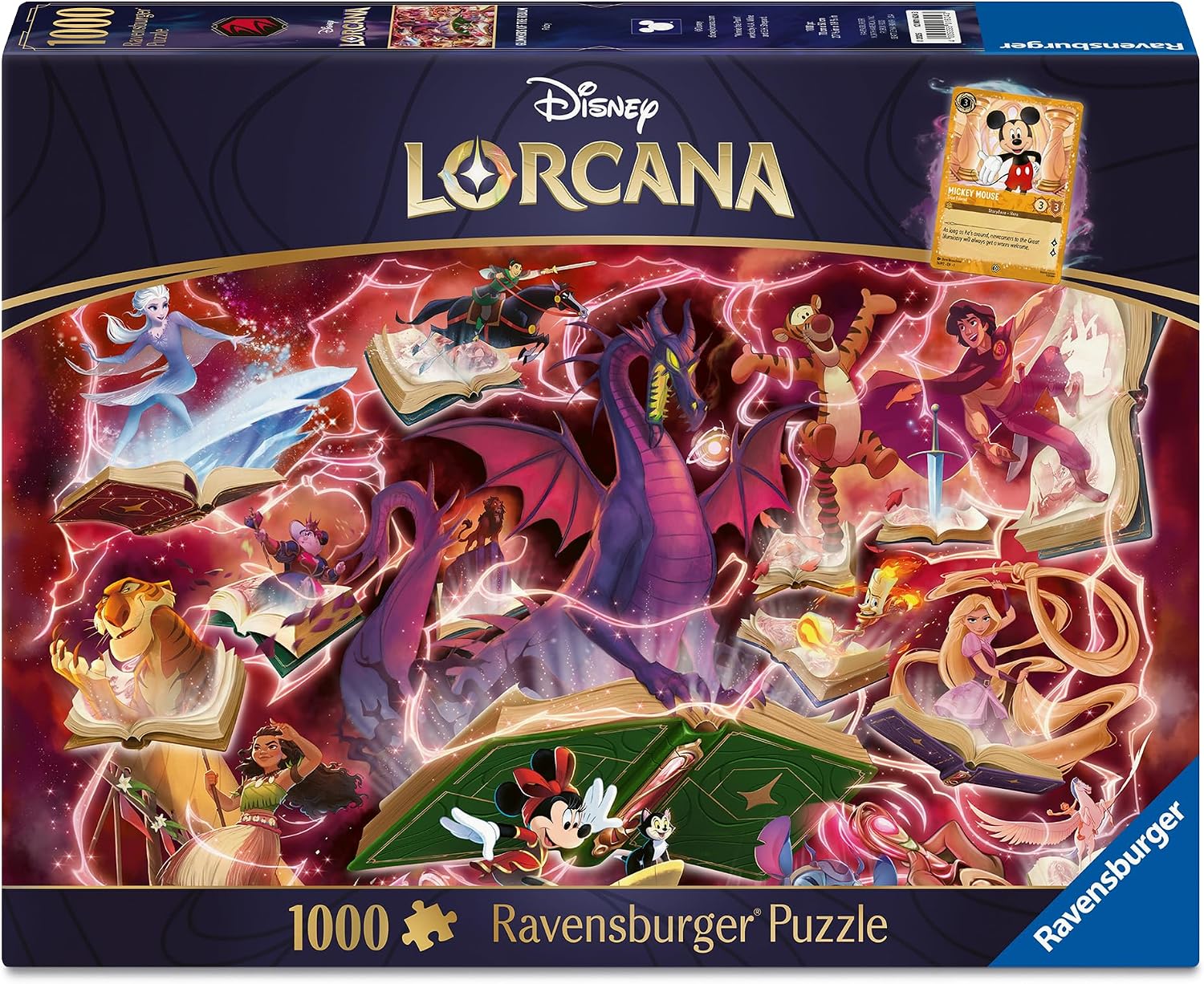 Disney Lorcana - Glimmers of The Realm: Ruby 1000 Piece Jigsaw Puzzle